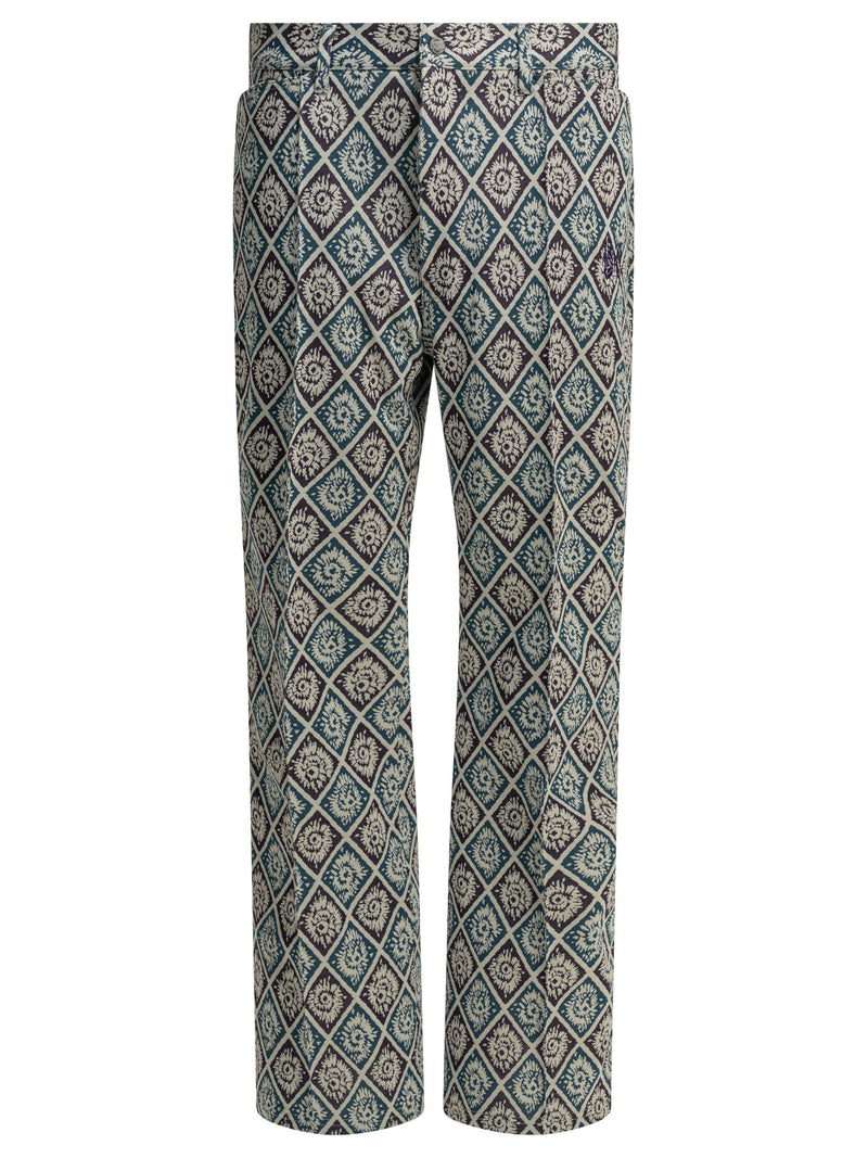 Needles Needles Boot Cut Casual Pants Blue Men - World Class Fashion