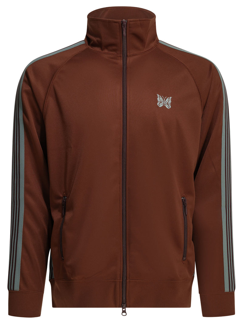 Needles Sudadera Burdeos Needles Track de Poliéster con Cremallera - World Class Fashion