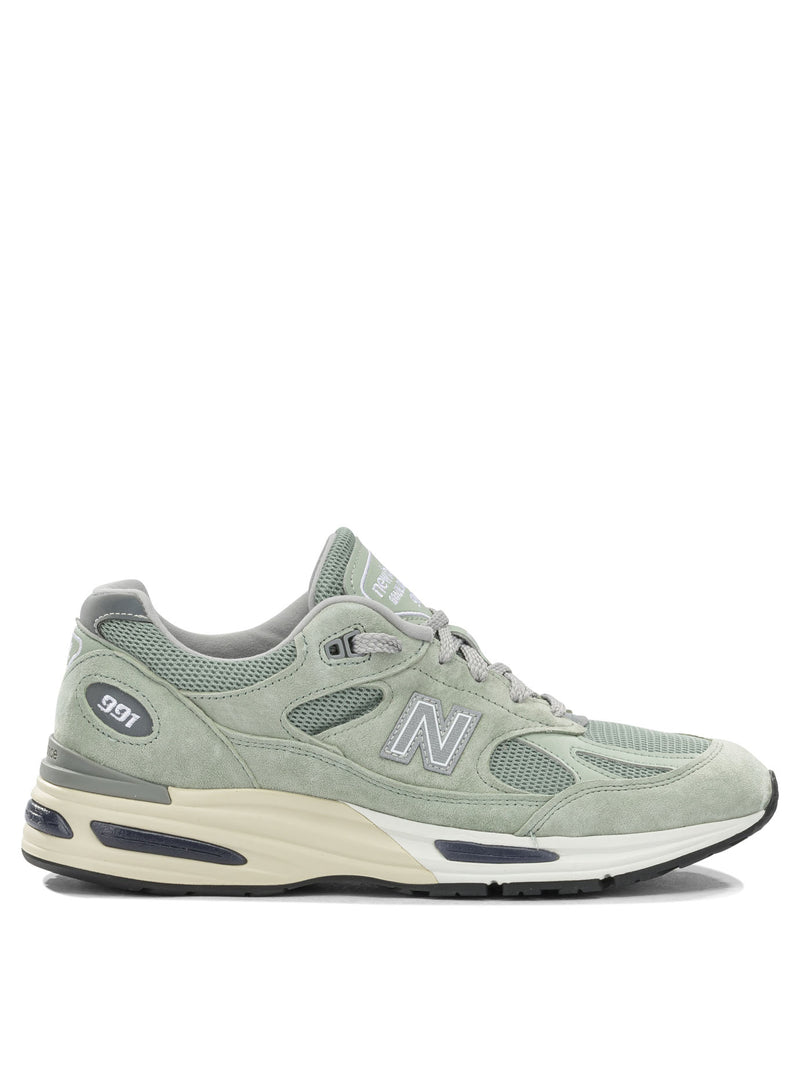 New Balance New Balance Made In UK 991v2 Green Men Sneakers - World Class Fashion