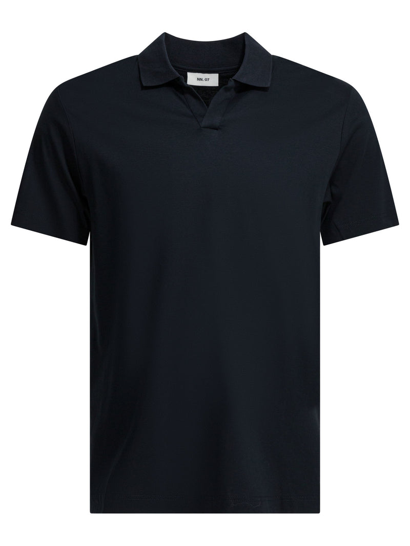 Nn.07 Nn.07 Paul Buttonless Polo Shirt Blue - World Class Fashion