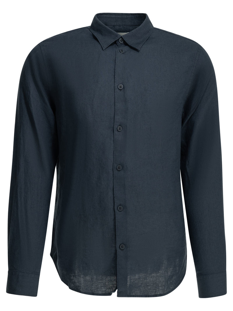 Nn.07 Nn.07 Enzo Casual Linen Shirt Blue Men - World Class Fashion