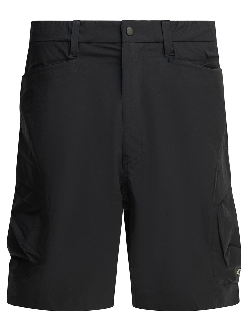 Oakley Factory Team By Brain Dead Oakley Factory Team By Brain Dead Wide Cargo Shorts Black - World Class Fashion