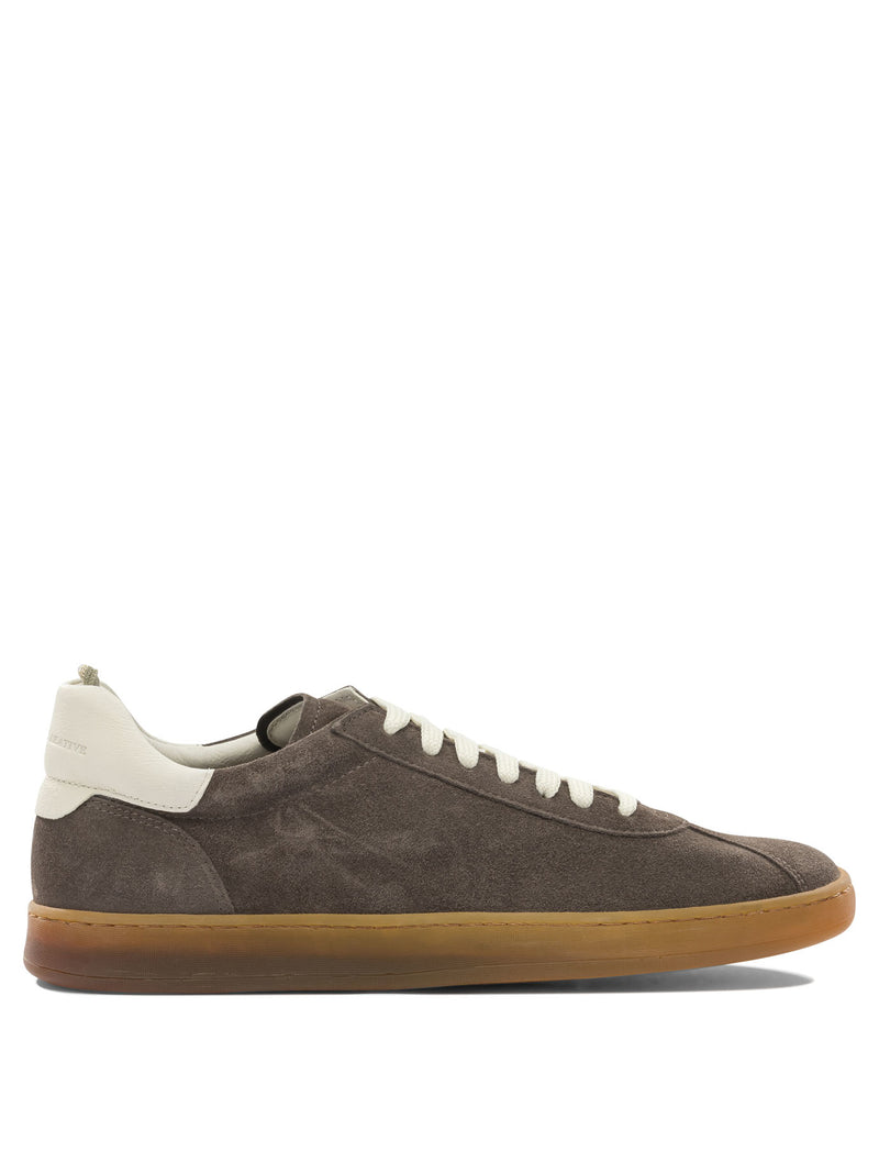 Officine Creative Zapatillas de hombre de cuero Officine Creative Halo en color marrón - World Class Fashion