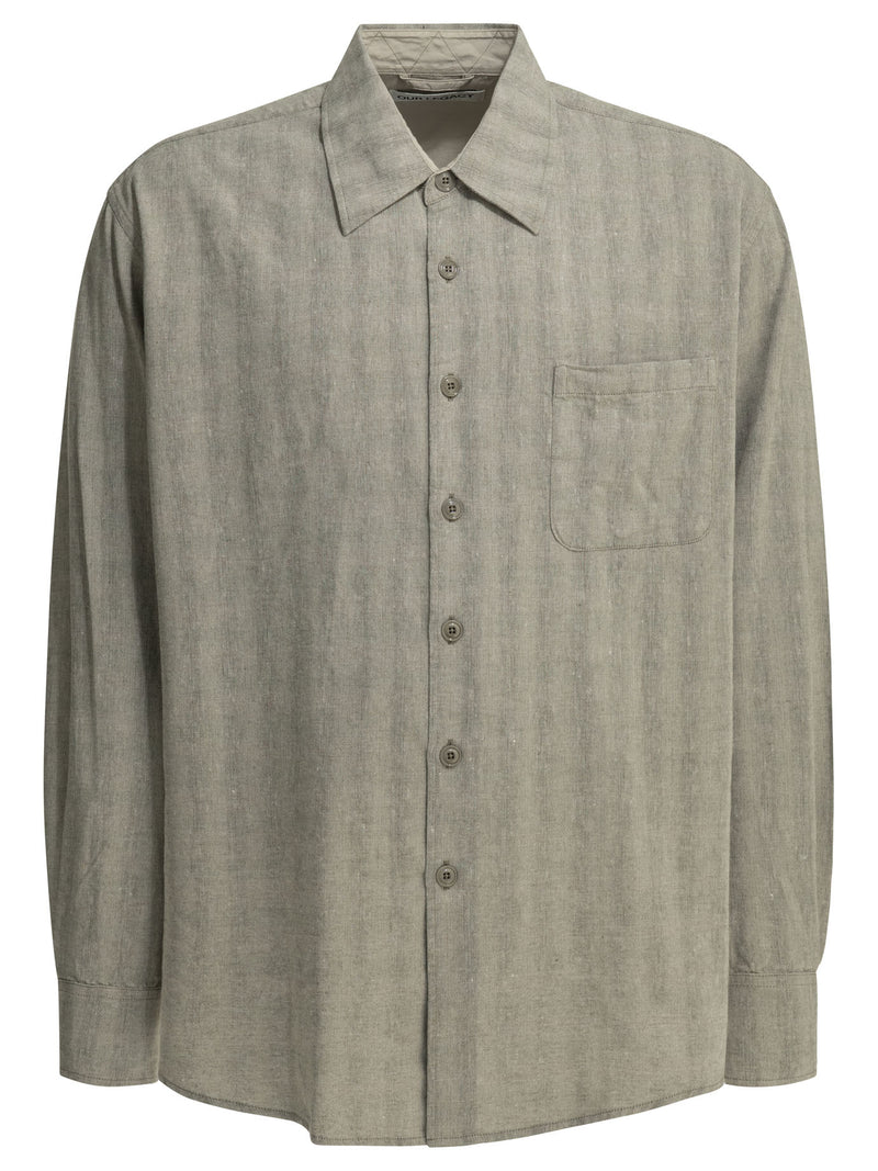 Our Legacy Our Legacy Above Casual Shirt Grey - World Class Fashion