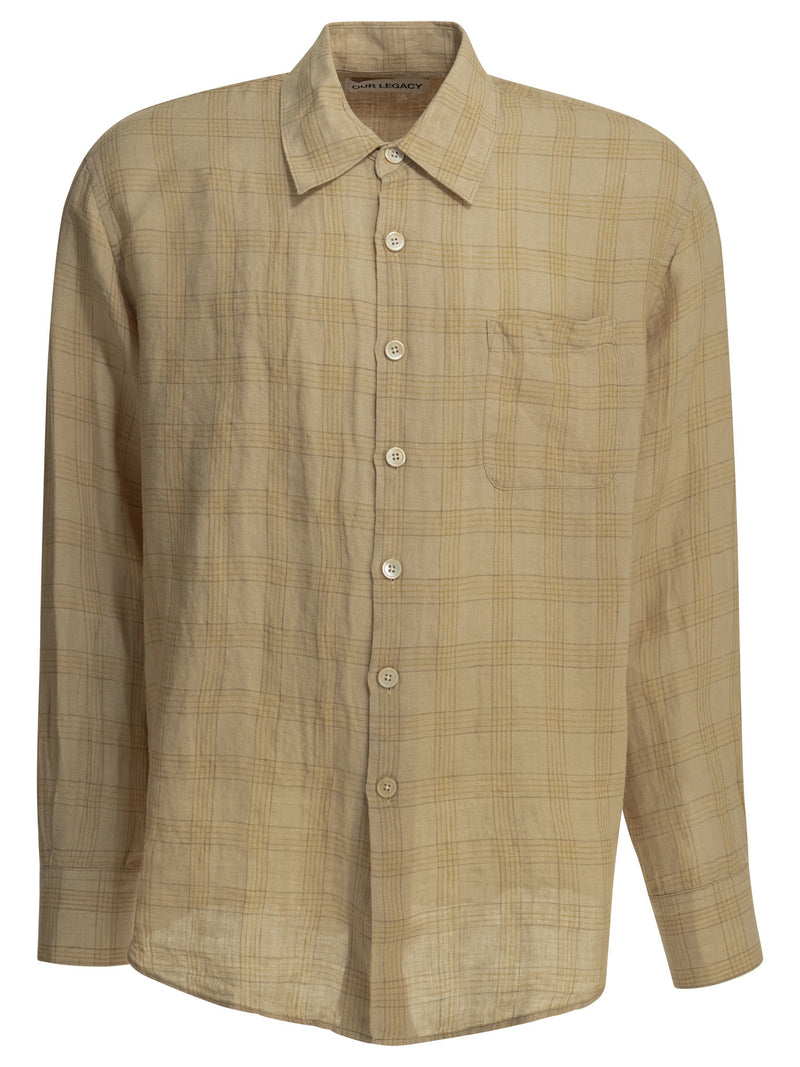 Our Legacy Our Legacy Above Casual Shirt Beige - World Class Fashion