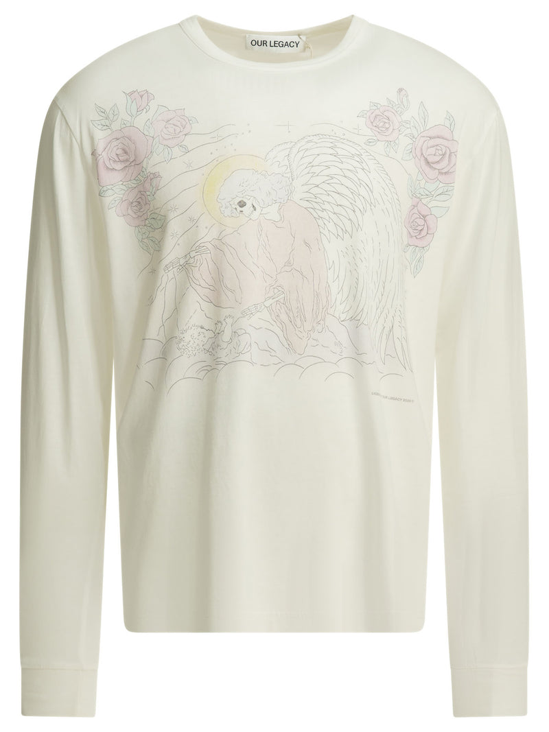Our Legacy Nuestra camiseta Legacy Cruise Crewneck blanca - World Class Fashion