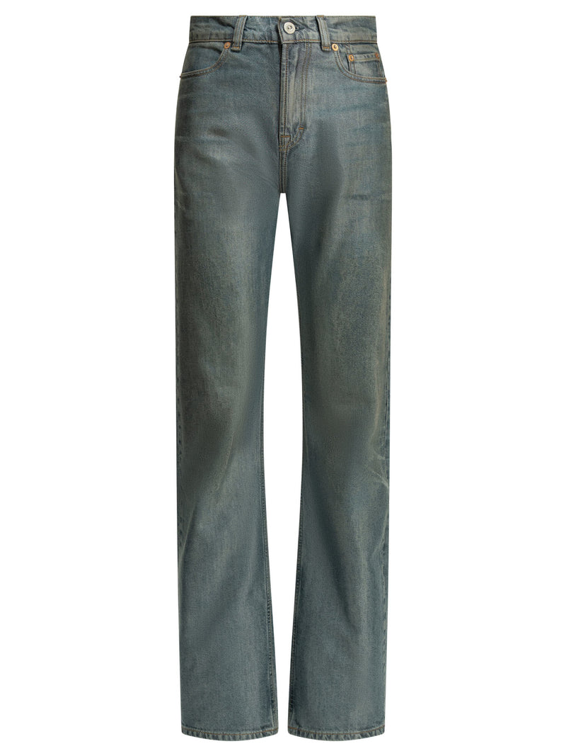 Our Legacy Our Legacy Wata Cut Straight Leg Jeans Blue - World Class Fashion