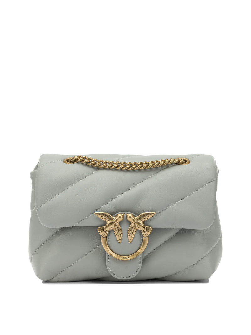 Pinko Pinko Women Crossbody Bag Grey Leather - World Class Fashion