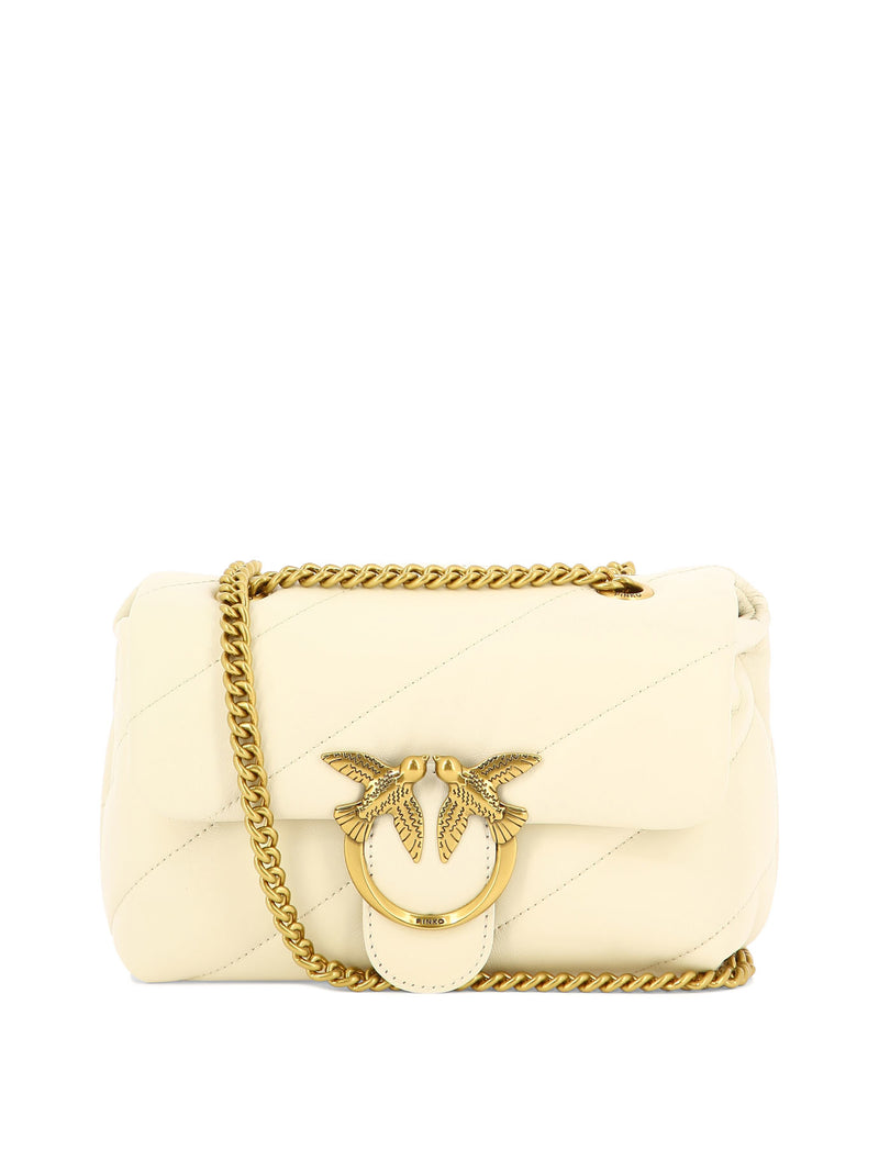 Pinko Pinko Women Crossbody Bag White Leather - World Class Fashion