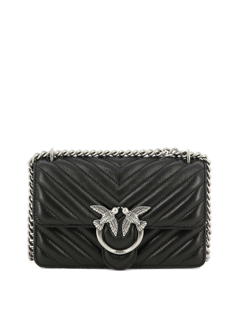Pinko Pinko Women's Black Leather Crossbody Bag - World Class Fashion