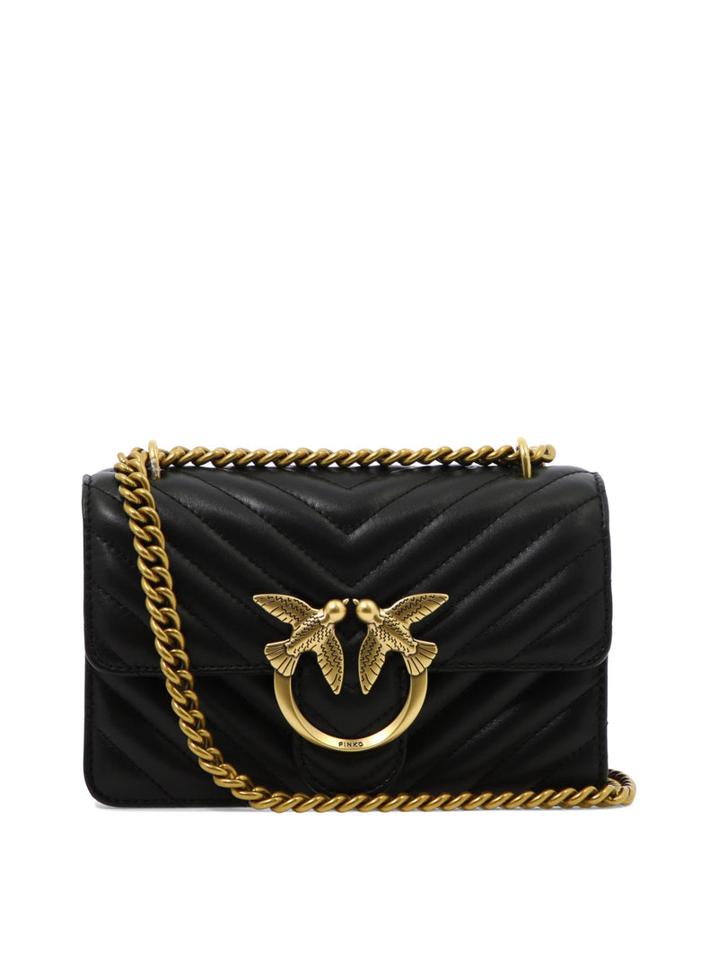 Pinko Pinko Women's Black Leather Crossbody Bag - World Class Fashion