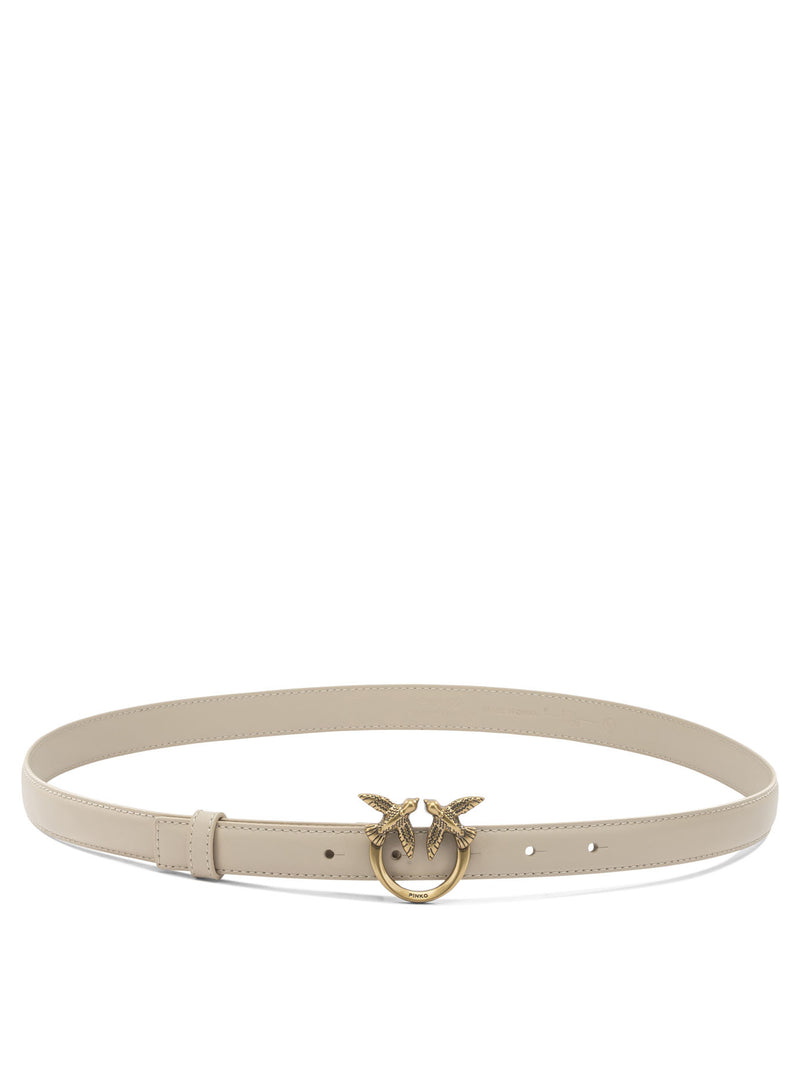 Pinko Pinko Leather Belt Beige Women - World Class Fashion