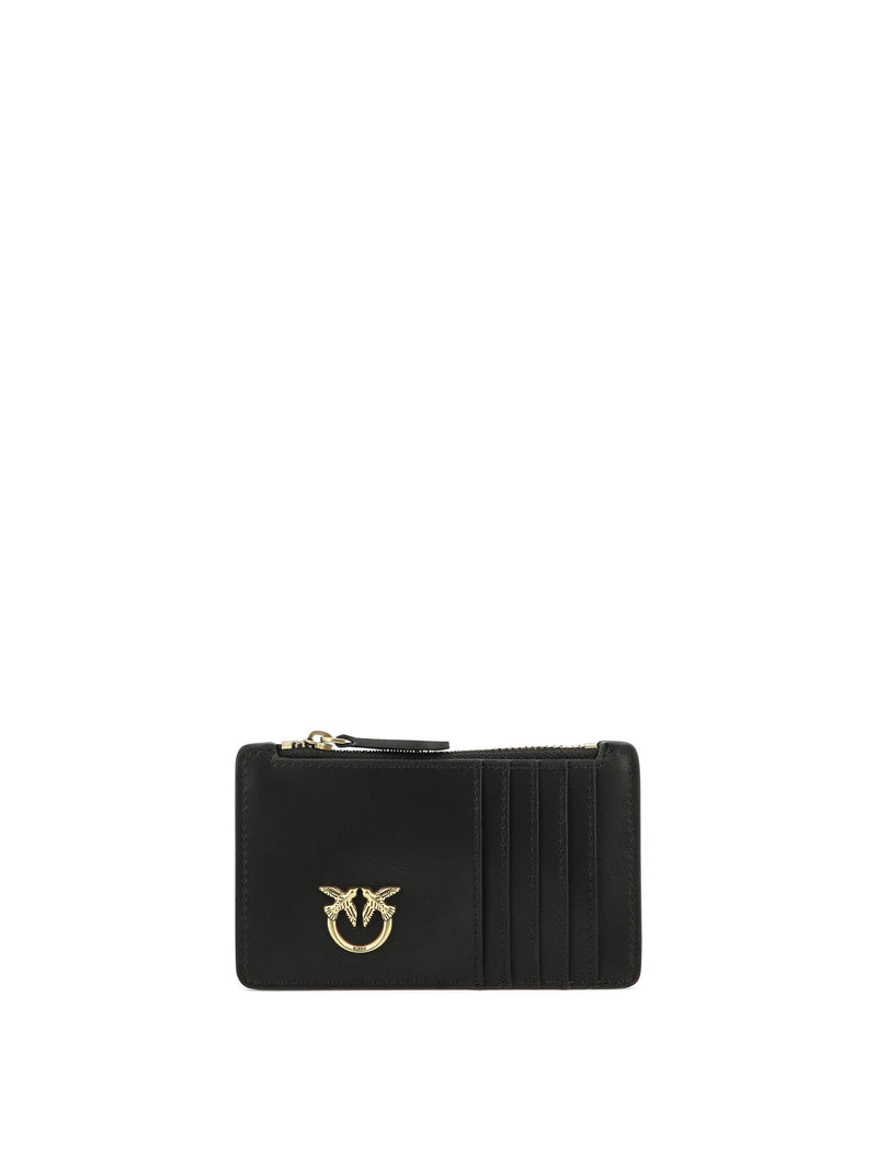 Pinko Pinko Black Leather Wallets & Card Holders Women - World Class Fashion