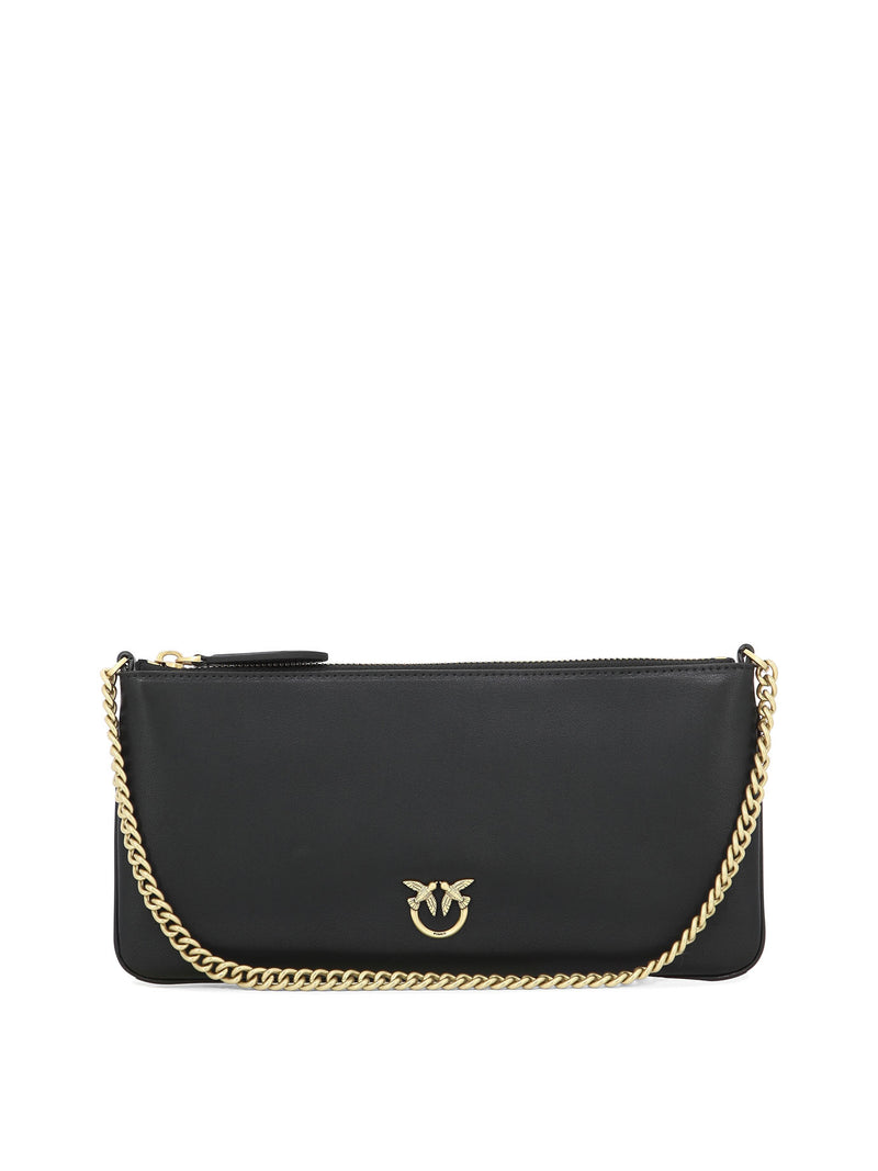 Pinko Pinko Women's Black Goat Hair Shoulder Bag - World Class Fashion