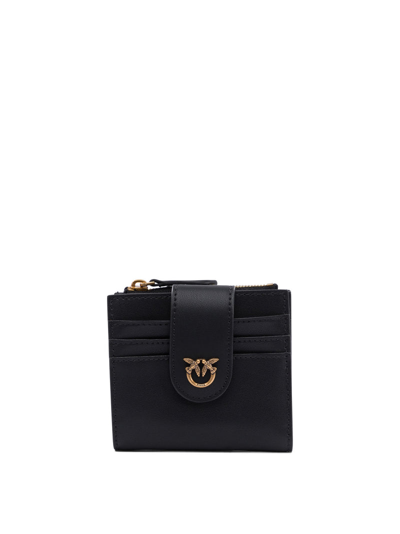 Pinko Pinko Black Leather Wallet & Card Holder Women - World Class Fashion