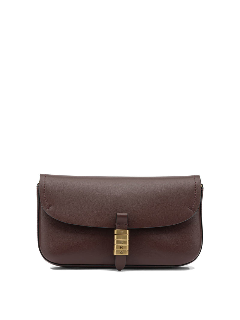 Pinko Pinko Women's Red Leather Crossbody Bag - World Class Fashion