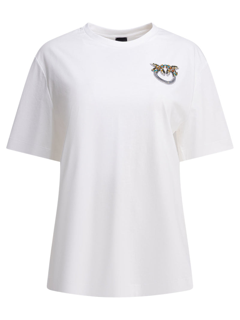 Pinko Pinko Women's Cotton T-Shirt White - World Class Fashion