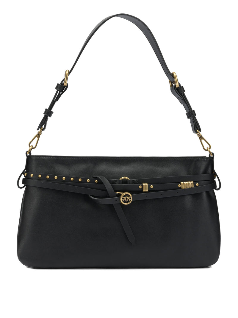 Pinko Pinko Leather Shoulder Bag Black Women - World Class Fashion