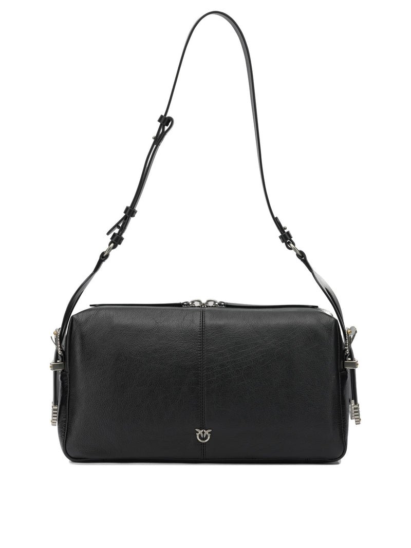 Pinko Pinko Black Leather Shoulder Bag Women - World Class Fashion