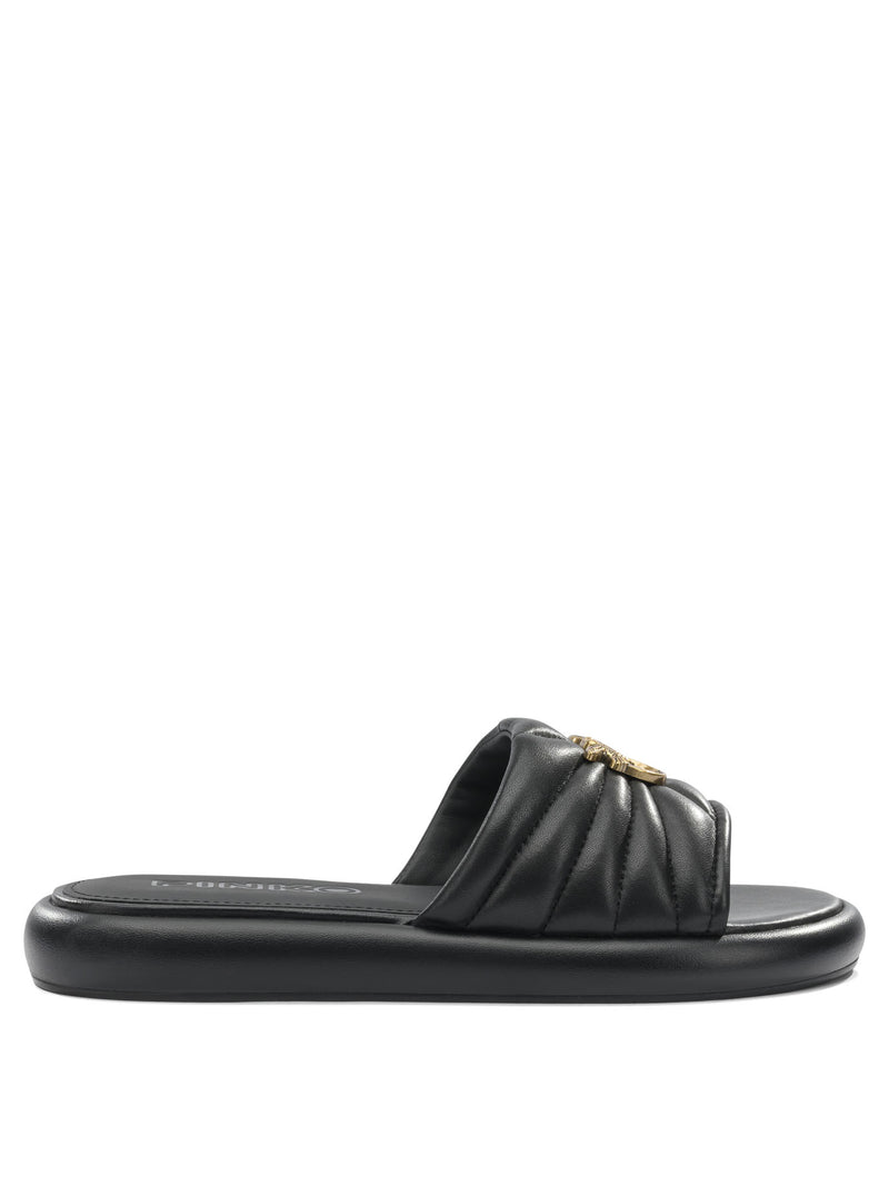 Pinko Pinko Leather Sandals Black Women - World Class Fashion