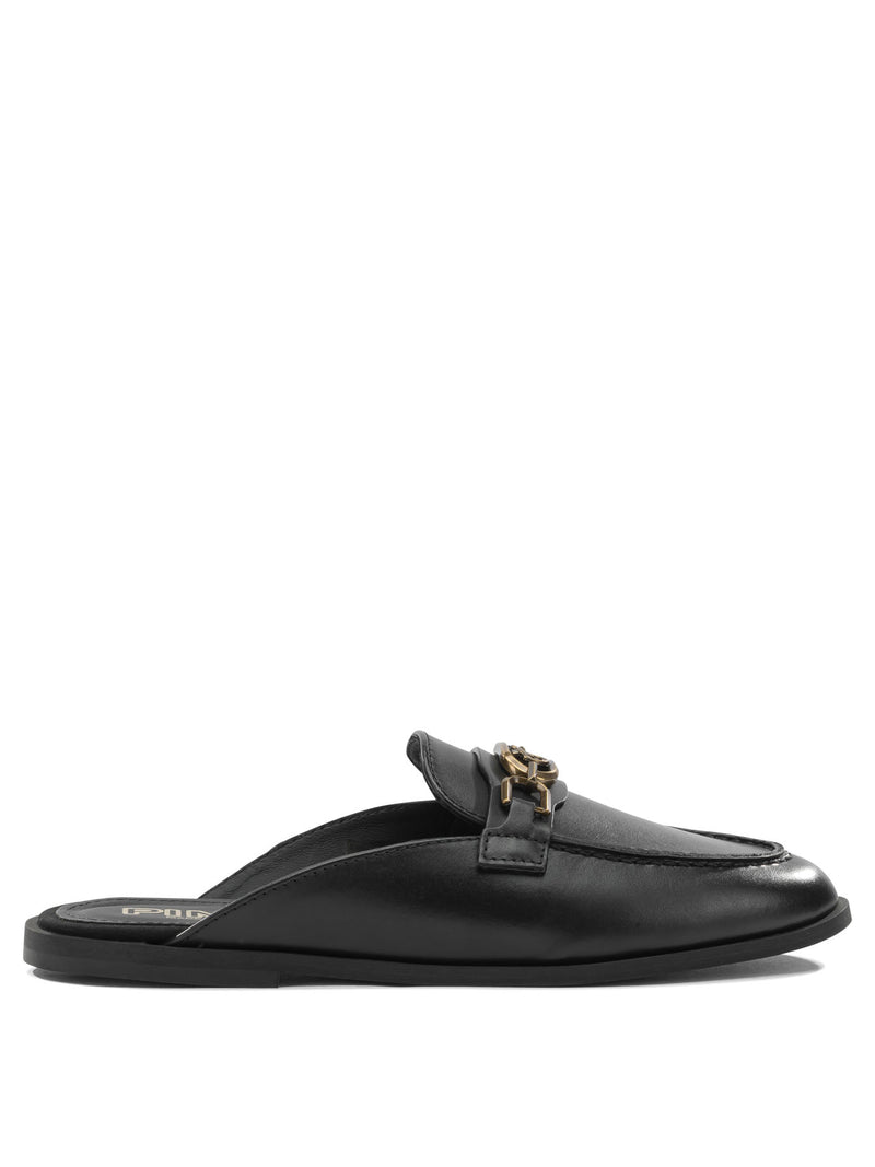 Pinko Pinko Women Leather Loafers Black - World Class Fashion