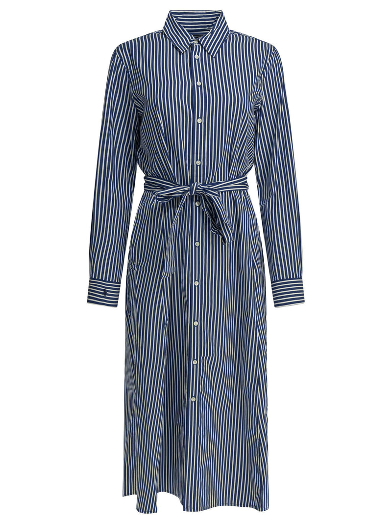Polo Ralph Lauren Polo Ralph Lauren Chemisier Midi Dress With Logo - World Class Fashion