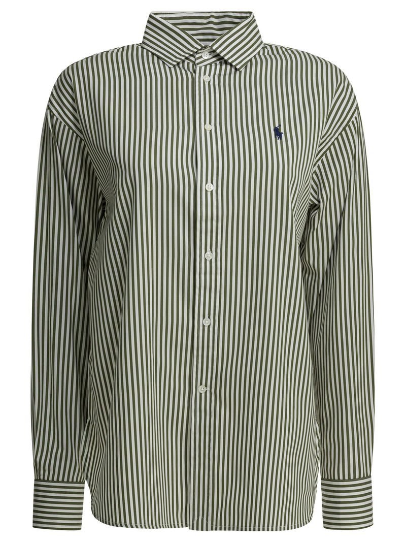 Polo Ralph Lauren Polo Ralph Lauren Classic Fit Casual Shirt Green Women - World Class Fashion