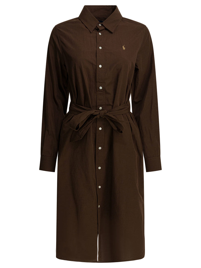 Polo Ralph Lauren Polo Ralph Lauren Cotton And Linen Midi Dress - World Class Fashion