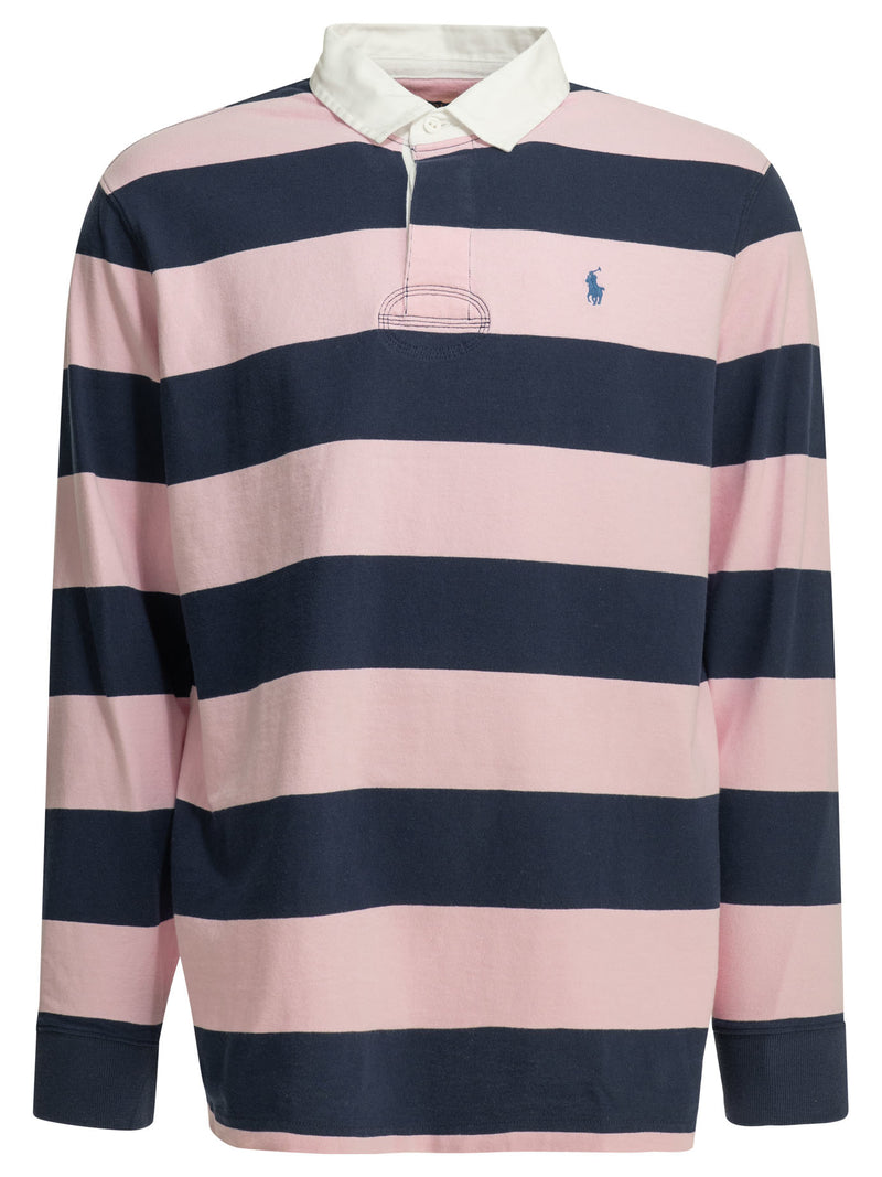 Polo Ralph Lauren Polo Ralph Lauren Rugby Polo Shirt Pink Men - World Class Fashion