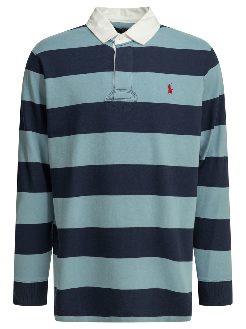 Polo Ralph Lauren Polo Ralph Lauren Cotton Polo Shirt Powder Blue Men - World Class Fashion