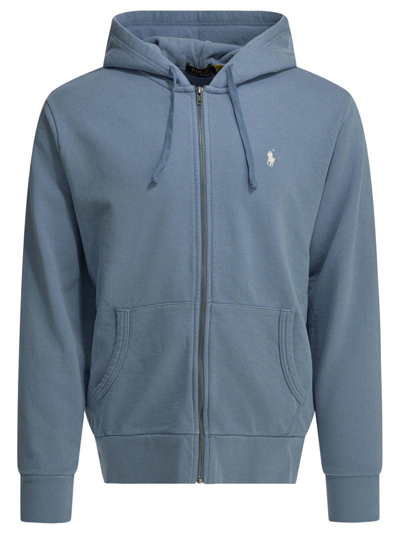 Polo Ralph Lauren Sudadera con capucha y logo de Polo Ralph Lauren para hombre, azul claro - World Class Fashion