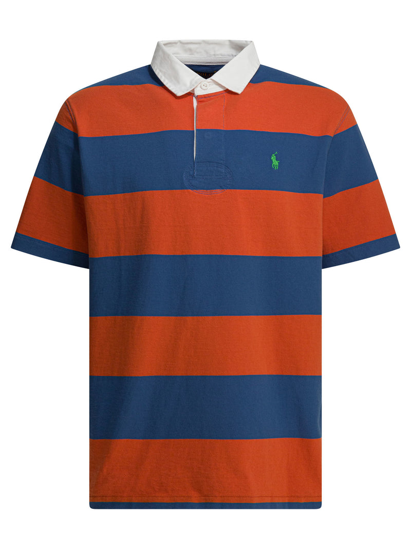Polo Ralph Lauren Polo Ralph Lauren Men Polo Shirt Orange Cotton - World Class Fashion