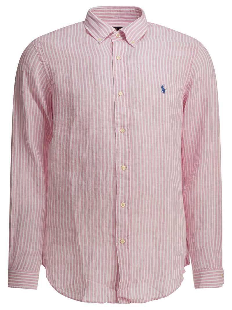 Polo Ralph Lauren Polo Ralph Lauren Linen Shirt Pink Men - World Class Fashion