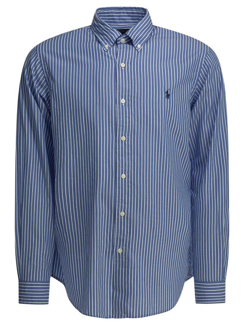 Polo Ralph Lauren Polo Ralph Lauren Cotton Shirt Blue Men - World Class Fashion