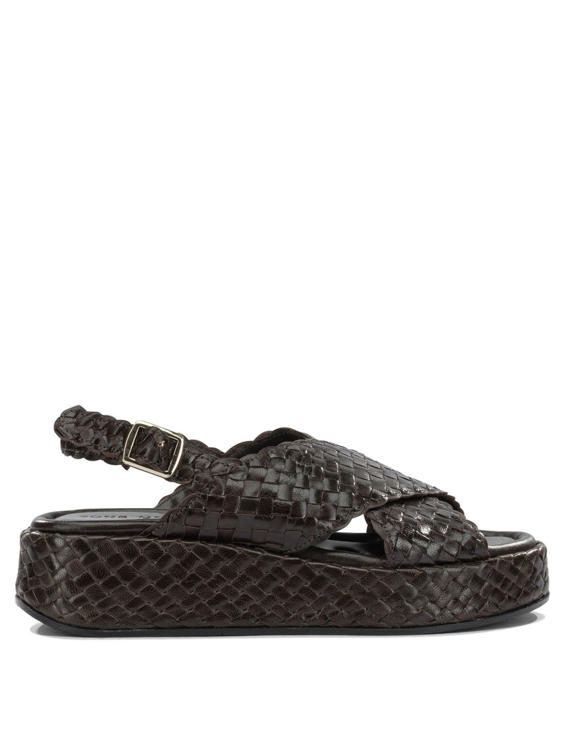 Pons Quintana Pons Quintana Women's Brown Leather Sandals - World Class Fashion