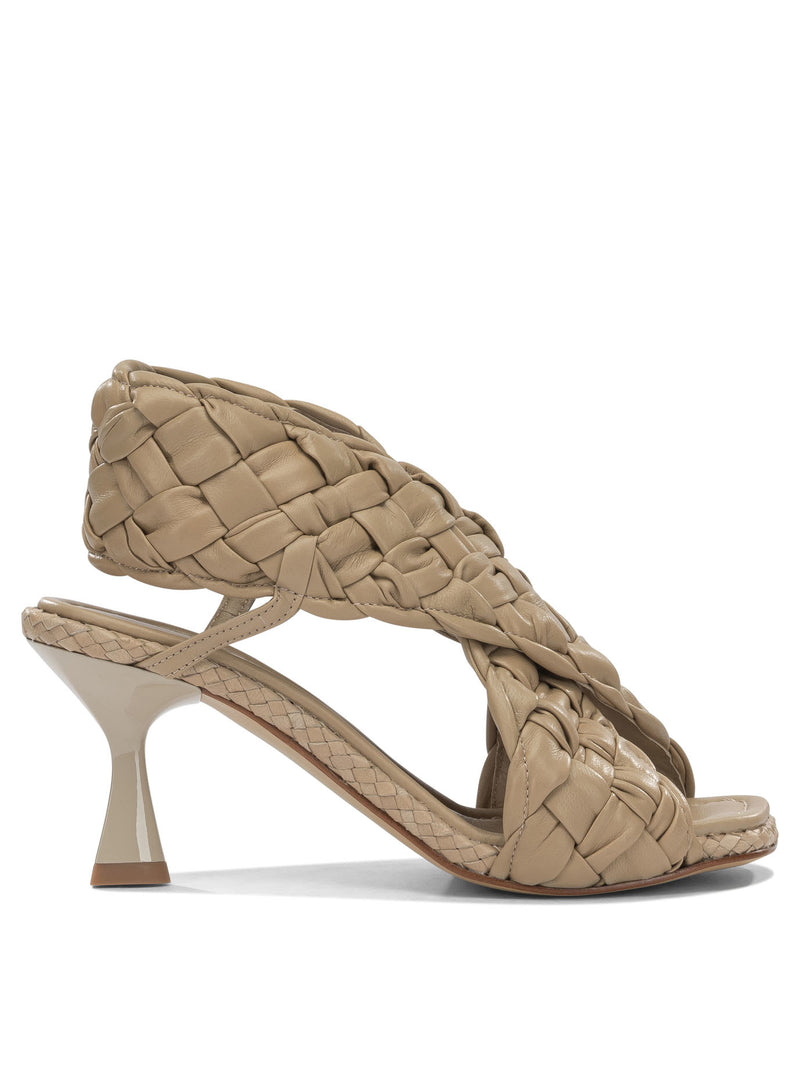 Pons Quintana Pons Quintana Nappa Leather Sandals Beige Women - World Class Fashion
