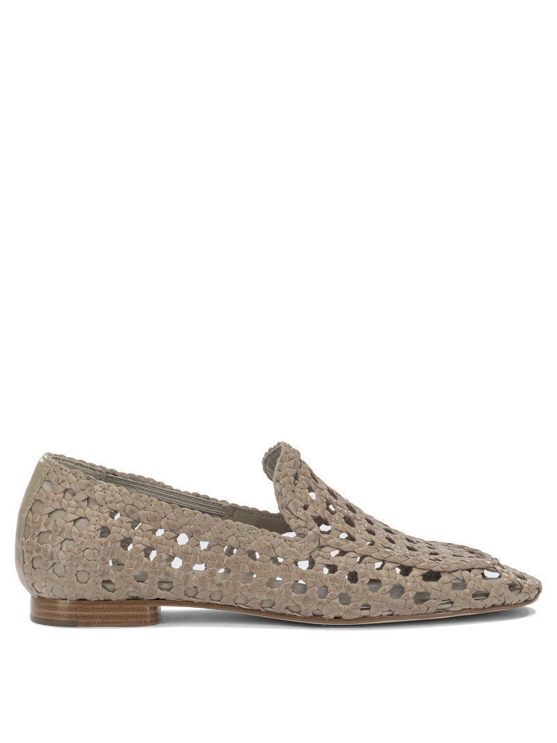 Pons Quintana Pons Quintana Women's Beige Leather Loafers - World Class Fashion