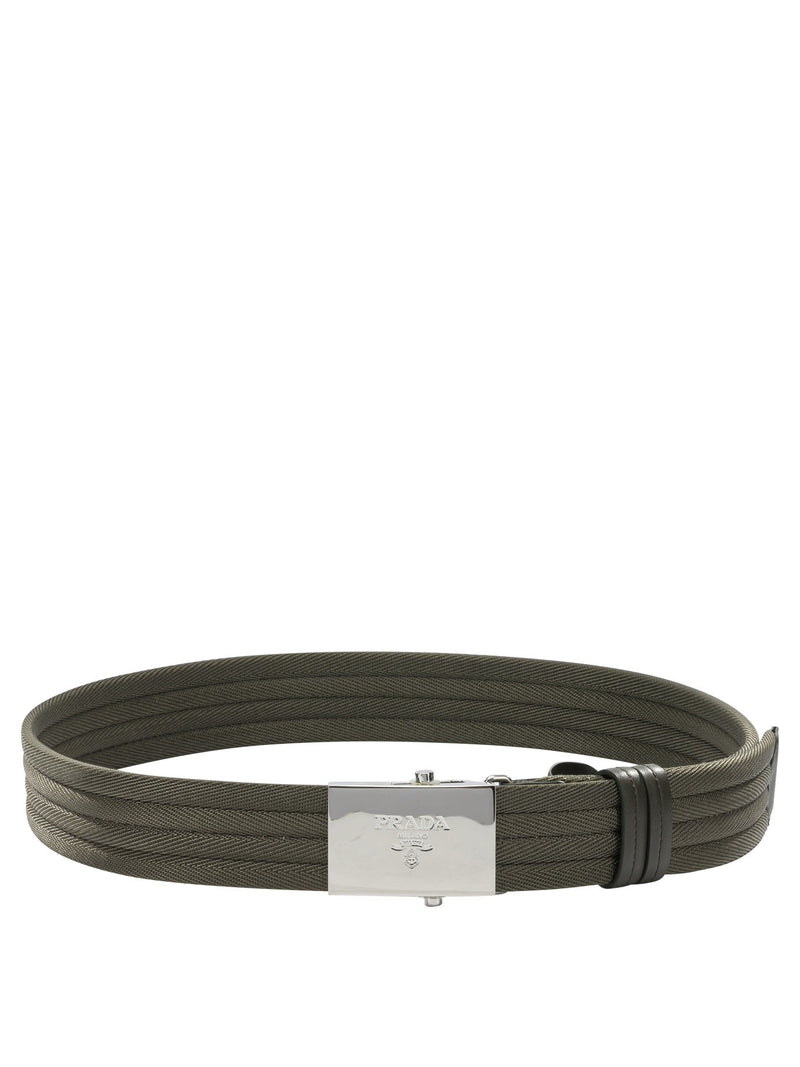 Prada Cinturón Prada de poliéster verde para hombre - World Class Fashion