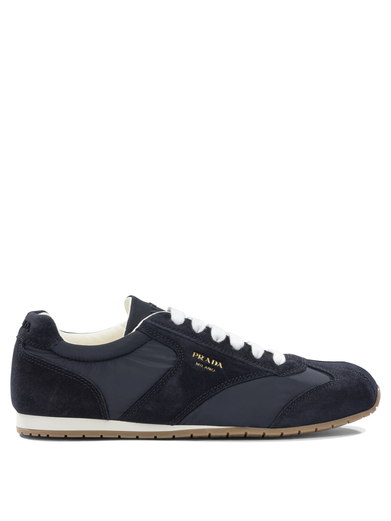 Prada Prada Zapatillas de Piel de Ante Azules para Hombre - World Class Fashion