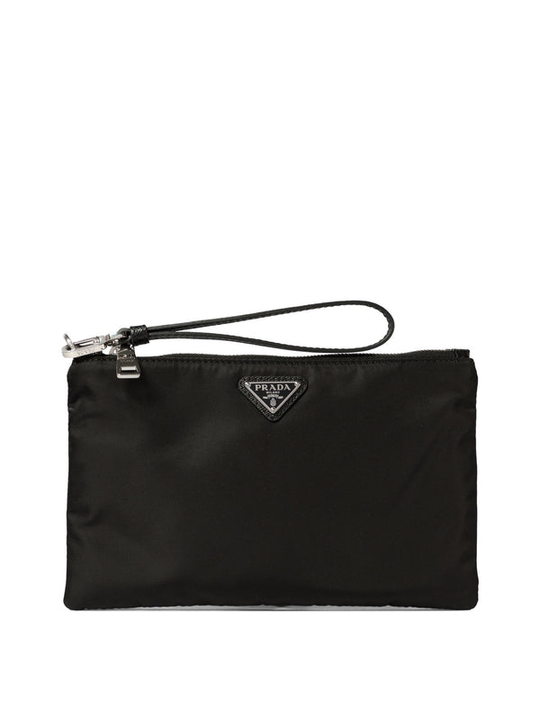 Prada Re-nylon And Saffiano Pouch