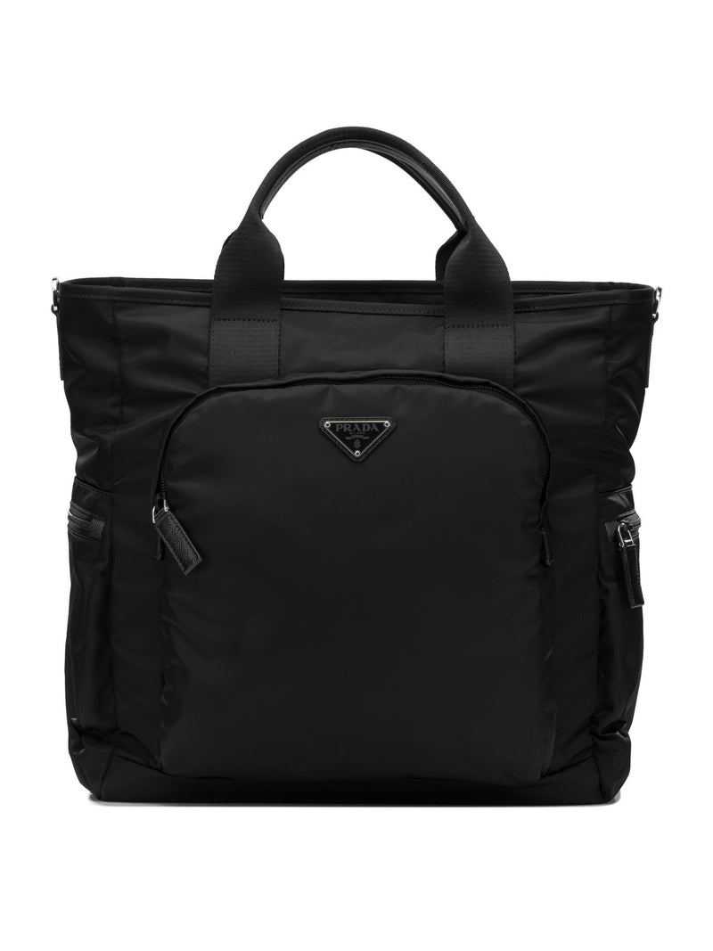 Prada Prada Re-Nylon Large Shoulder Bag Black - World Class Fashion