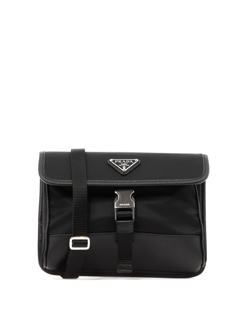 Prada Prada Re-Nylon Crossbody Phone Bag Black - World Class Fashion