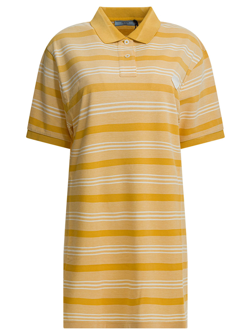 Prada Prada Polo Dress With Logo - World Class Fashion