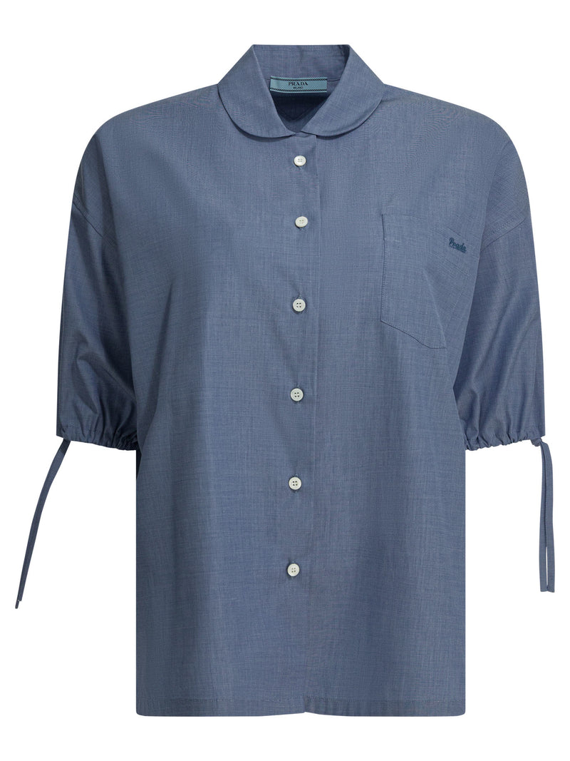 Prada Prada Denim Shirt Blue Women - World Class Fashion
