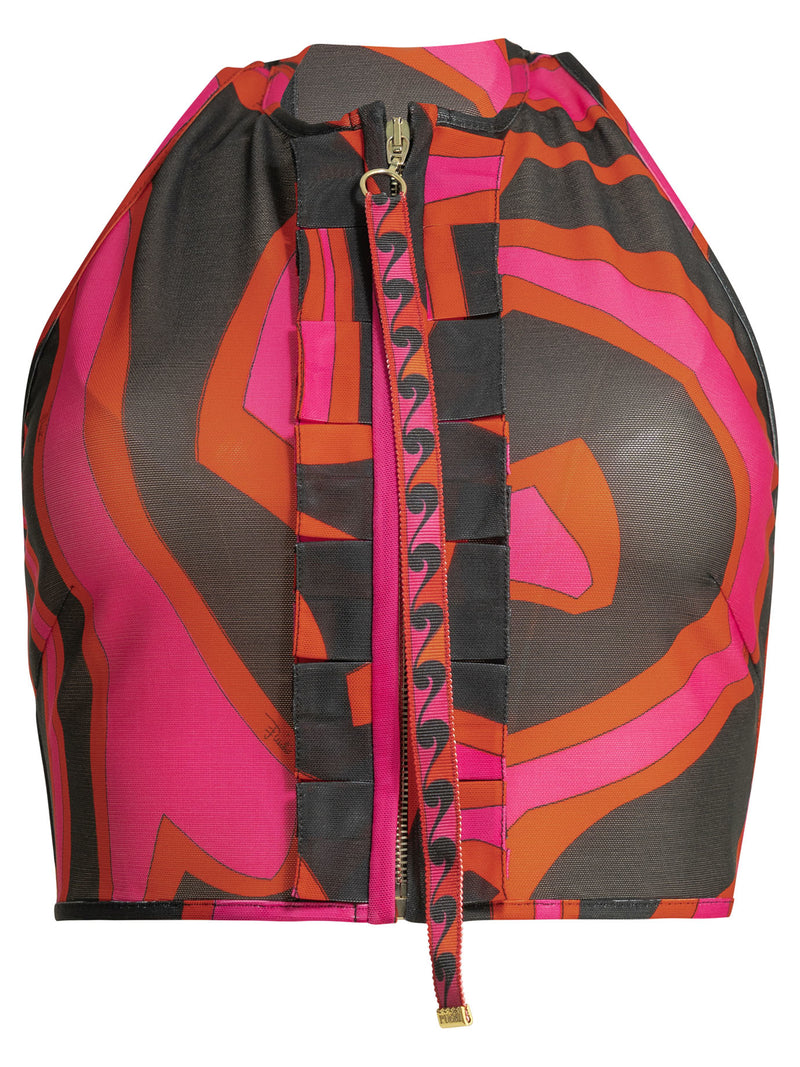 Pucci Pucci Marmo Crop Top Fuchsia Women - World Class Fashion