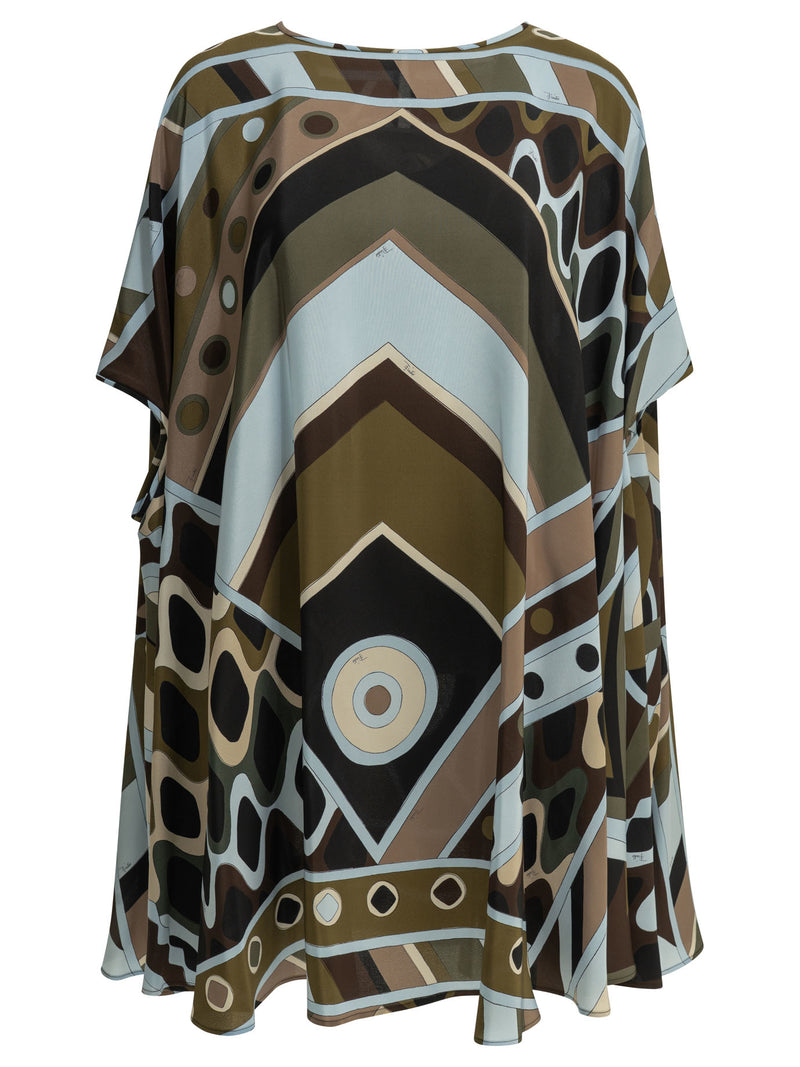 Pucci Minivestido tipo caftán Pucci Vivara Multicolor - World Class Fashion