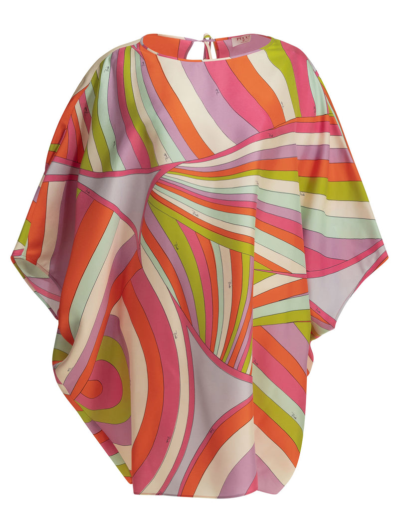 Pucci Pucci Iride Short Caftan Dress Multicolor - World Class Fashion