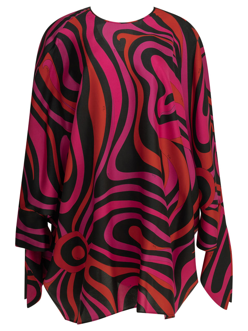 Pucci Minivestido tipo caftán Pucci Marmo Fucsia - World Class Fashion