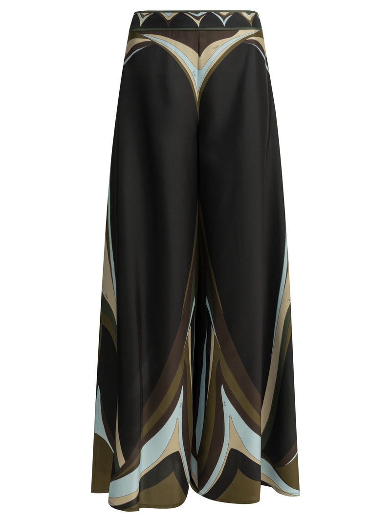 Pucci Pantalón Casual de Seda Pucci Fari Negro - World Class Fashion