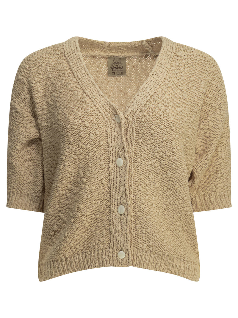 Rakkì Rakkì B.b. Jacket Cardigan Beige Women - World Class Fashion